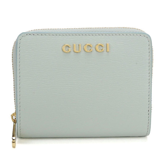 GUCCI【グッチ】 772639 ミニウォレット グッチ スクリプト 二つ折り財布 レザー レディース