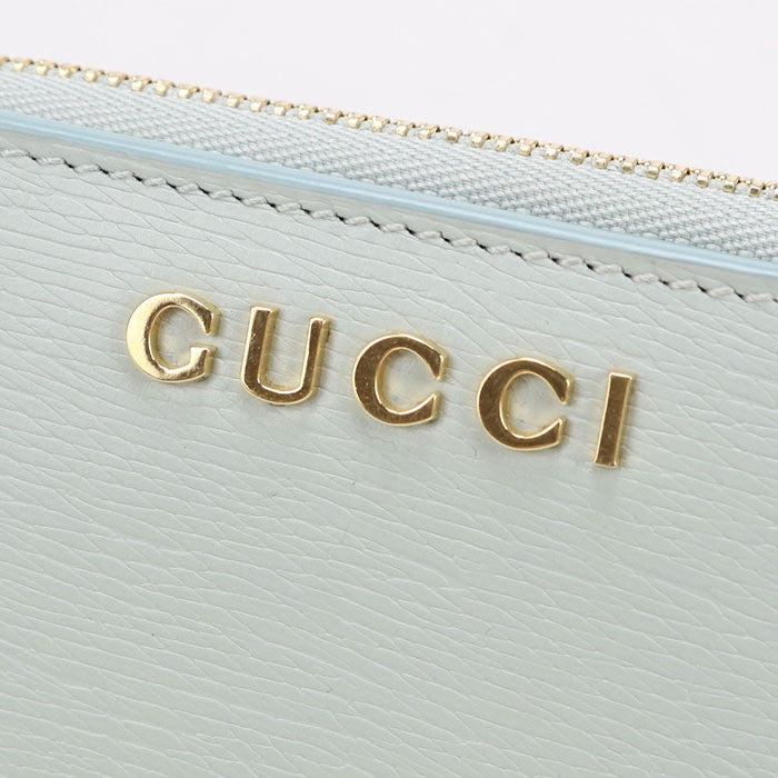 GUCCI【グッチ】 772639 ミニウォレット グッチ スクリプト 二つ折り財布 レザー レディース