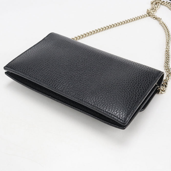 GUCCI【グッチ】 510314 インターロッキングG チェーンウォレット レザー レディース