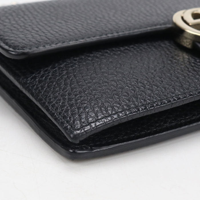 GUCCI【グッチ】 510314 インターロッキングG チェーンウォレット レザー レディース