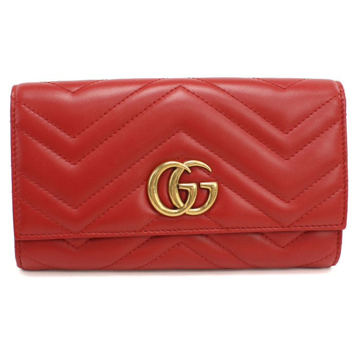 GUCCI【グッチ】 443436 コンチネンタルウォレット ダブルG 長財布二折/キルティングレザー レディース