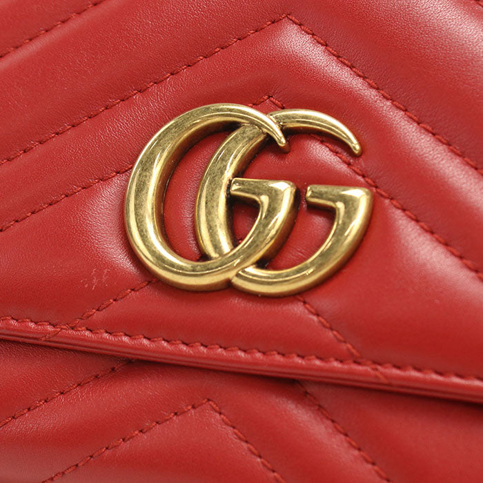 GUCCI【グッチ】 443436 コンチネンタルウォレット ダブルG 長財布二折/キルティングレザー レディース