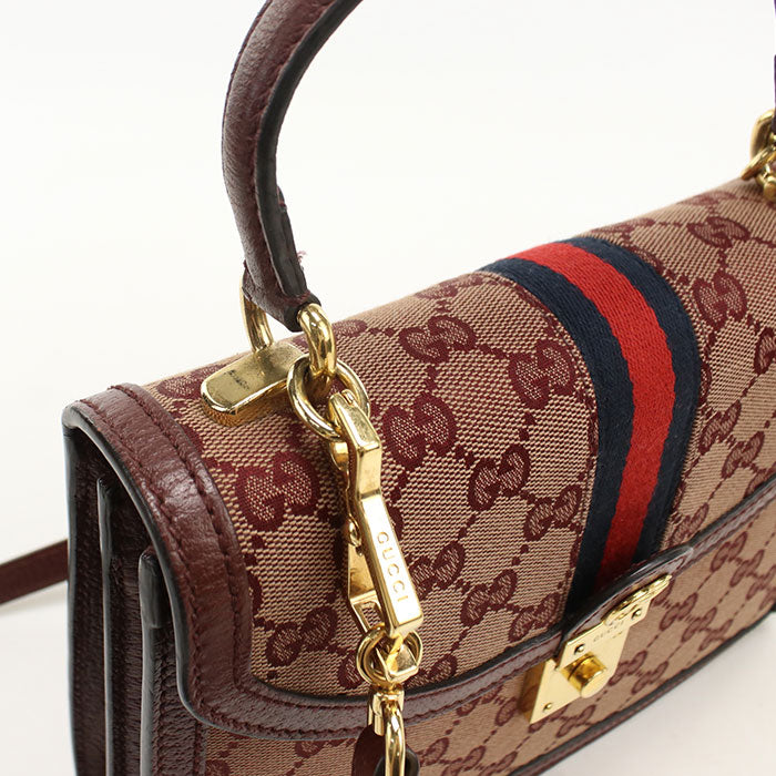 GUCCI【グッチ】 651055 ミディアムトップハンドルバッグ オフィディア ハンドバッグ GGキャンバス レディース