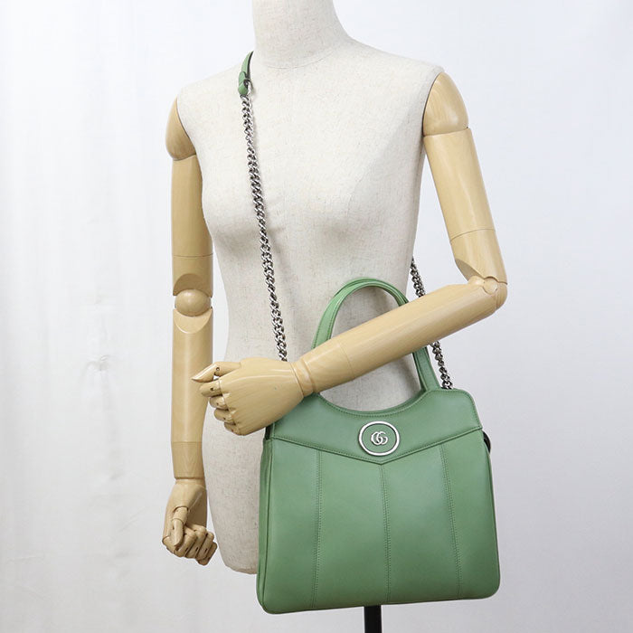 GUCCI【グッチ】 745918 2WAY プチGG トートバッグ レザー レディース