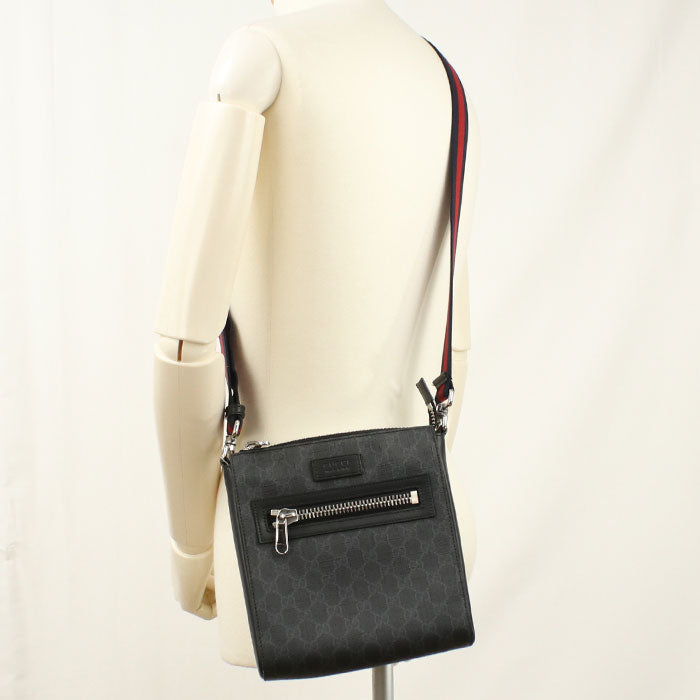 GUCCI【グッチ】 523599 スモール メッセンジャーバッグ GGスプリーム 斜め掛け ショルダーバッグ PVC メンズ