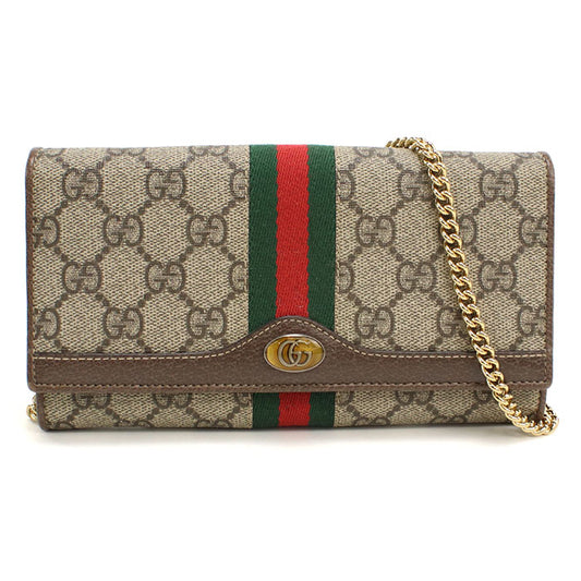 GUCCI 546592 オフィディア チェーンウォレット GGスプリーム/レザー レディース