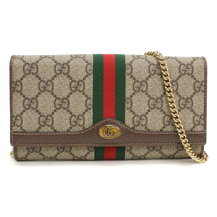 GUCCI【グッチ】 546592 オフィディア チェーンウォレット GGスプリーム/レザー レディース