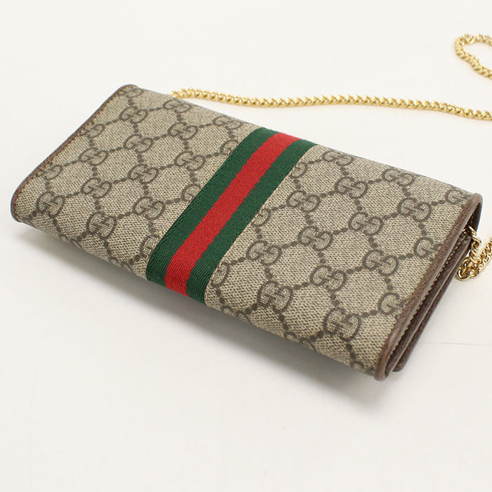 GUCCI【グッチ】 546592 オフィディア チェーンウォレット GGスプリーム/レザー レディース