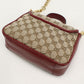 GUCCI【グッチ】 583571 ミニ トップハンドルバッグ GGマーモント ハンドバッグ GGキャンバス/レザー レディース