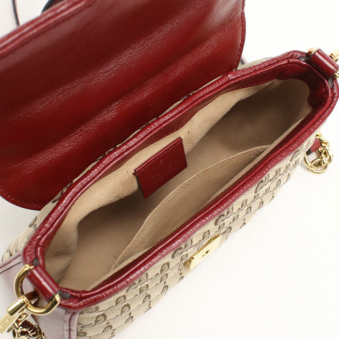 GUCCI【グッチ】 583571 ミニ トップハンドルバッグ GGマーモント ハンドバッグ GGキャンバス/レザー レディース