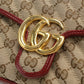 GUCCI【グッチ】 583571 ミニ トップハンドルバッグ GGマーモント ハンドバッグ GGキャンバス/レザー レディース