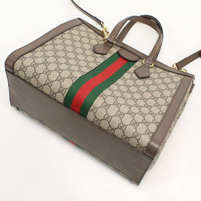 GUCCI【グッチ】 524537 2WAY オフィディア トートバッグ GGスプリーム/レザー レディース