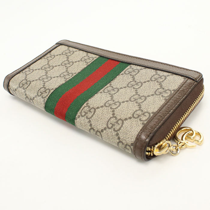 GUCCI【グッチ】 523154 ジップアラウンドウォレット オフィディア 長財布ラウンドファスナー PVC レディース