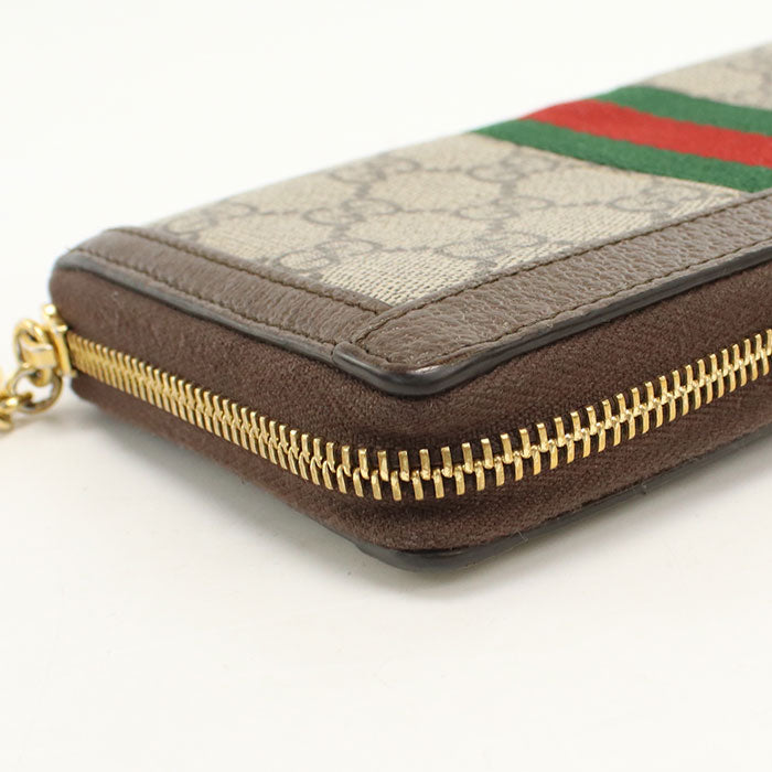 GUCCI【グッチ】 523154 ジップアラウンドウォレット オフィディア 長財布ラウンドファスナー PVC レディース