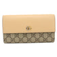 GUCCI【グッチ】 795627 ダブルG 長財布二折 PVC/レザー レディース