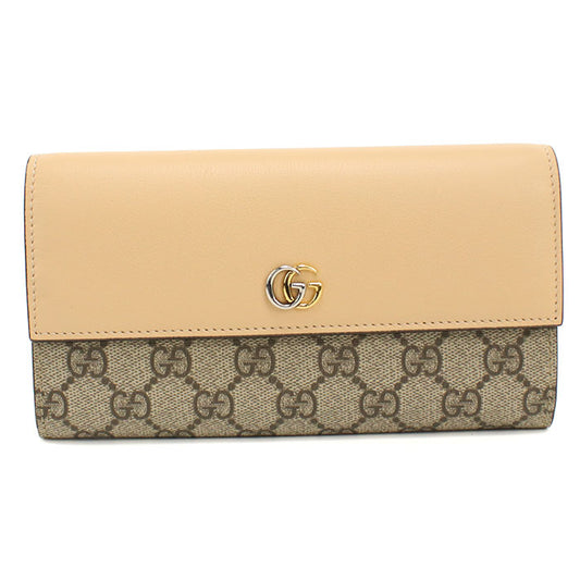 GUCCI 795627 ダブルG 長財布二折 PVC/レザー レディース