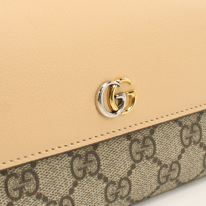 GUCCI【グッチ】 795627 ダブルG 長財布二折 PVC/レザー レディース
