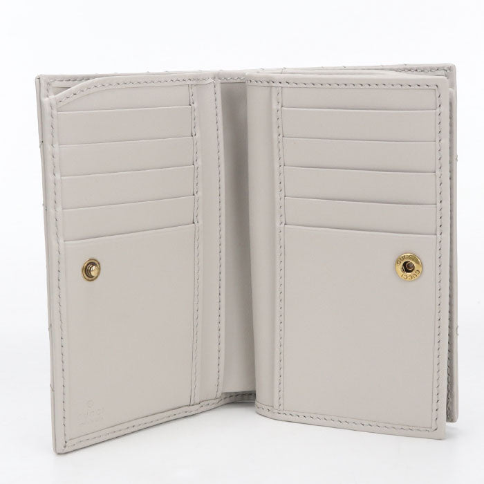 GUCCI【グッチ】 781583 カードケースウォレット ダブルG 二つ折り財布 レザー レディース