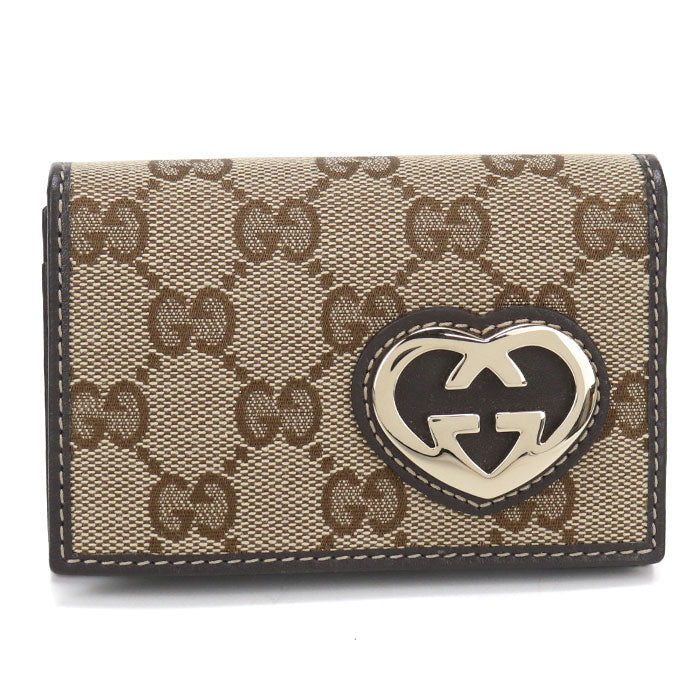 GUCCI【グッチ】 245730 GGキャンバス 名刺入れ キャンバス レディース