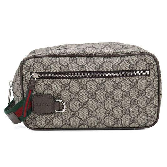 GUCCI 856041 ミディアム GG コスメティックケース GGスプリーム クラッチバッグ PVC メンズ