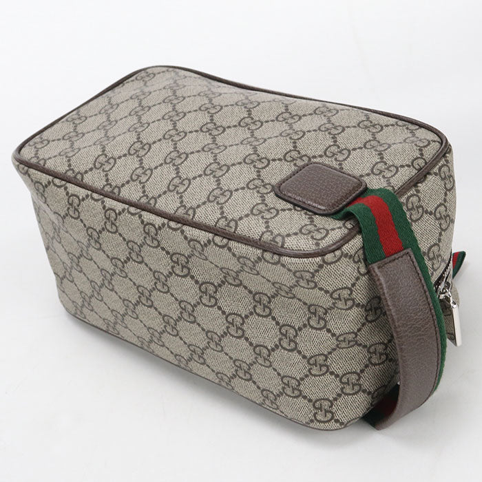 GUCCI【グッチ】 856041 ミディアム GG コスメティックケース GGスプリーム クラッチバッグ PVC メンズ