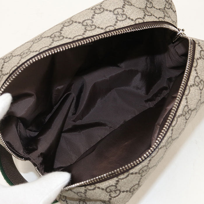 GUCCI【グッチ】 856041 ミディアム GG コスメティックケース GGスプリーム クラッチバッグ PVC メンズ