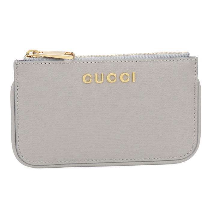 GUCCI【グッチ】 790102 ジップ キーケース グッチ スクリプト 小銭入れ レザー レディース