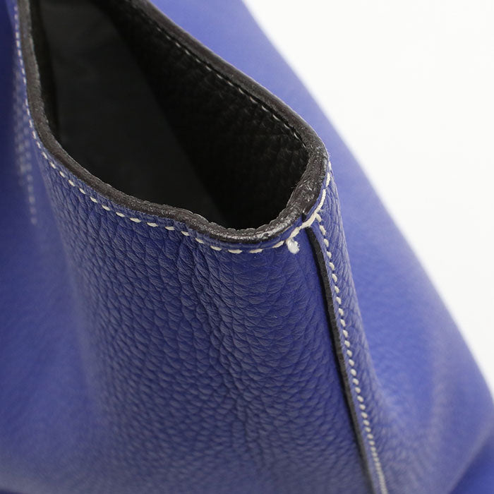 HERMES Double Sens 45 Taurillon Clemence Tote Bag - Blue