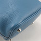HERMES Picotin Lock PM Taurillon Clemence Leather Handbag - Blue