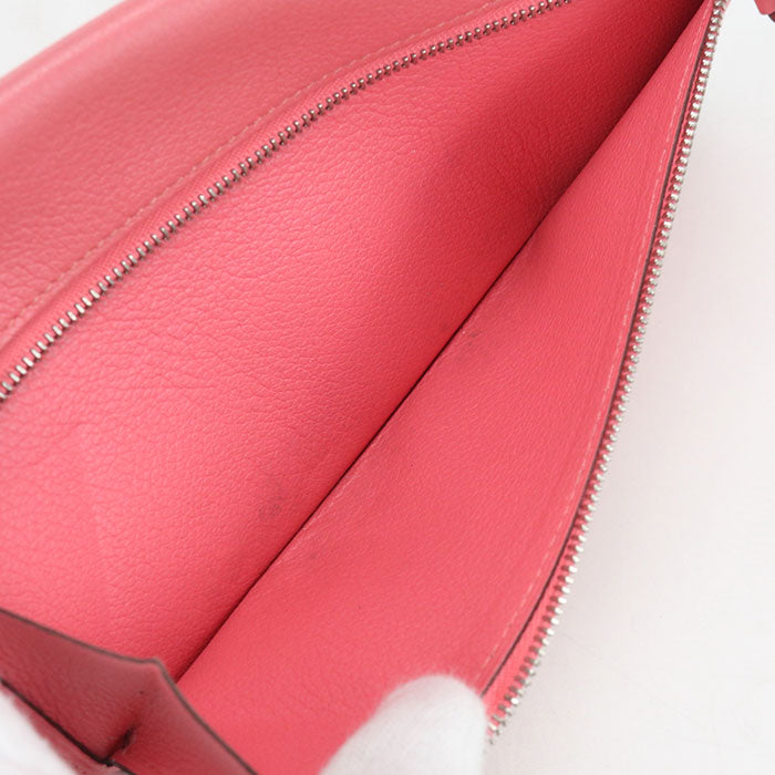 Hermès Dogon Duo Veau Evercolor Bi-fold Long Wallet - Pink