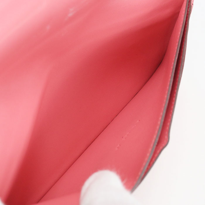Hermès Dogon Duo Veau Evercolor Bi-fold Long Wallet - Pink
