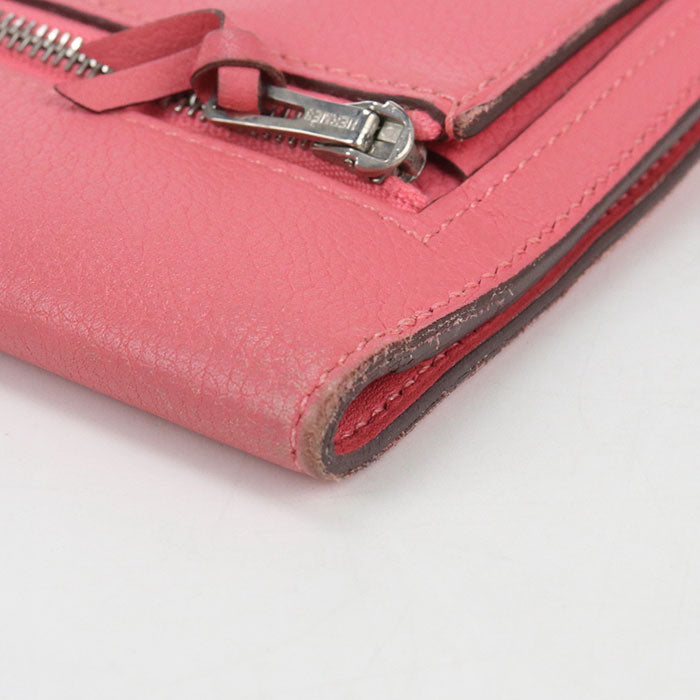 Hermès Dogon Duo Veau Evercolor Bi-fold Long Wallet - Pink
