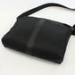 HERMES Acapulco Basas MM Toile Chevron Shoulder Bag - Black