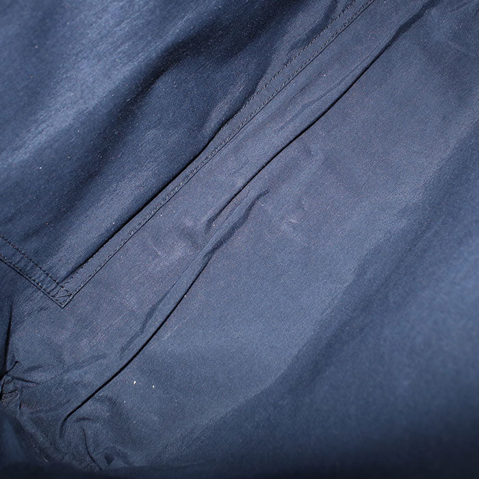 HERMES Acapulco Basas MM Toile Chevron Shoulder Bag - Black