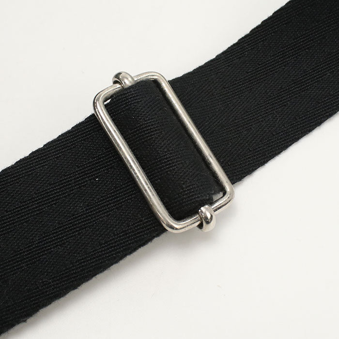 HERMES Acapulco Basas MM Toile Chevron Shoulder Bag - Black