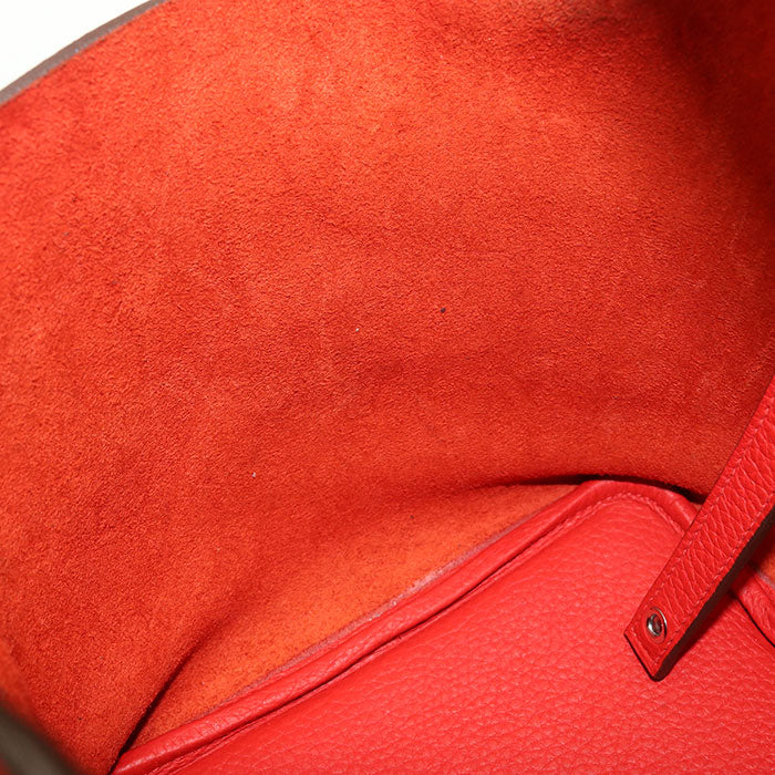 Hermès Picotin Lock PM Taurillon Clemence Leather Handbag - Red