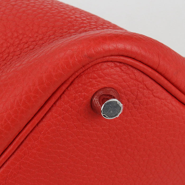 Hermès Picotin Lock PM Taurillon Clemence Leather Handbag - Red