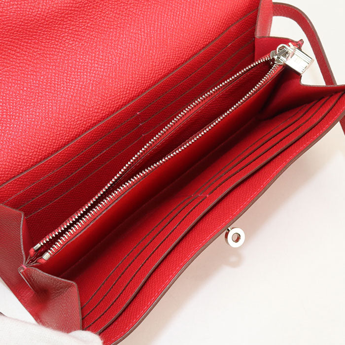Hermès Kelly Wallet, Epson Long Wallet - Red