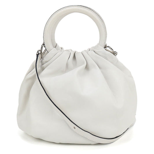 LOEWE Leather Handbag/Shoulder Bag - White