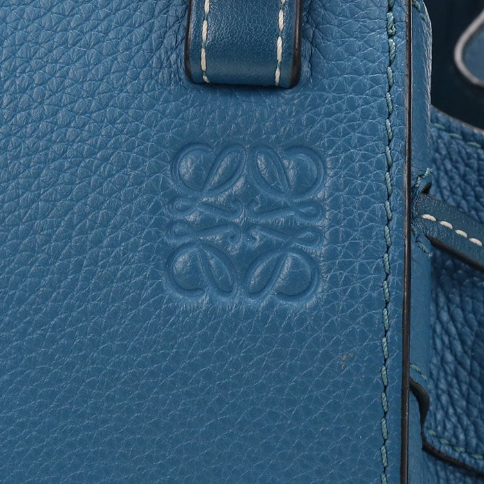 LOEWE ハンモック ドローストリングバッグ ミニ カーフスキン ハンドバッグ ショルダーバッグ - ブルー