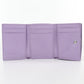 LOEWE Anagram Pebble Grain Calfskin Tri-Fold Compact Wallet - Purple