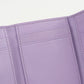 LOEWE Anagram Pebble Grain Calfskin Tri-Fold Compact Wallet - Purple