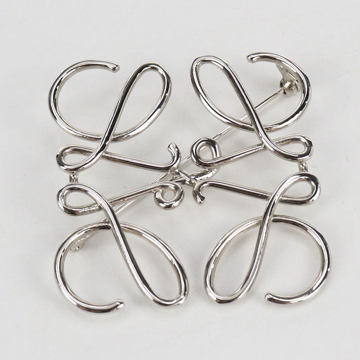 LOEWE Anagram Brooch in Metal