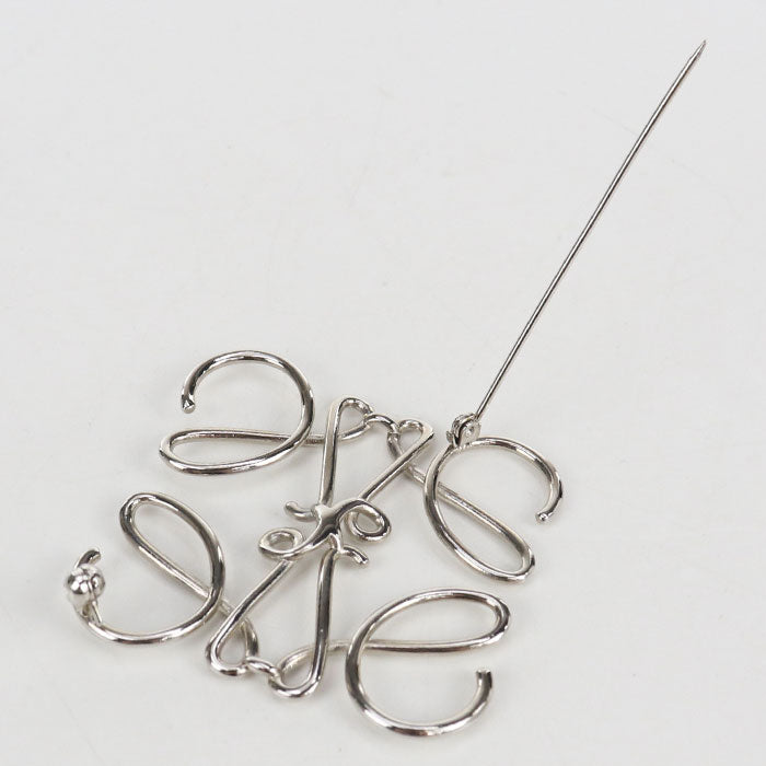LOEWE Anagram Brooch in Metal