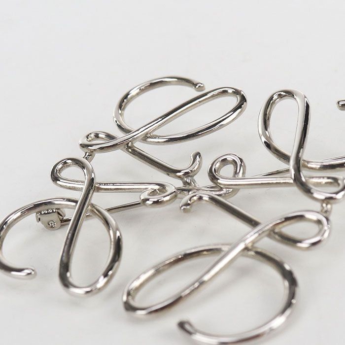 LOEWE Anagram Brooch in Metal