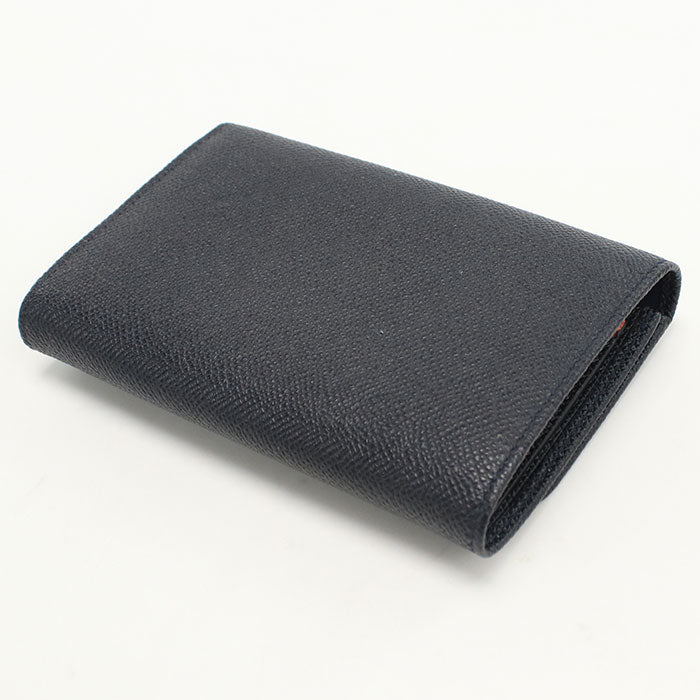 LOEWE Anagram Calfskin Bi-fold Compact Wallet - Navy