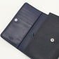 LOEWE Anagram Calfskin Bi-fold Compact Wallet - Navy
