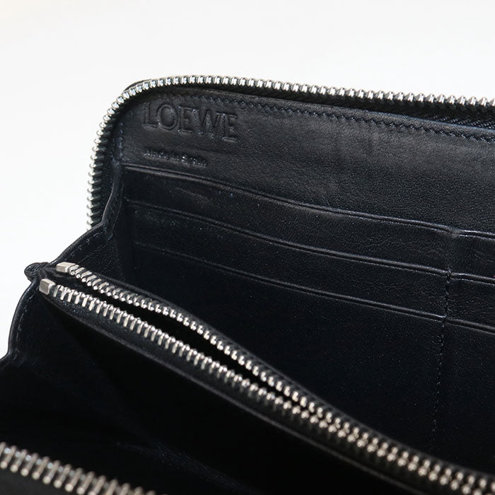 LOEWE Puzzle Zip-Around Calfskin Long Wallet - Pink