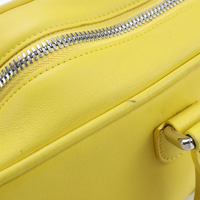 LOEWE アナグラム アマソナ 75 カーフスキン ハンドバッグ ショルダーバッグ - イエロー