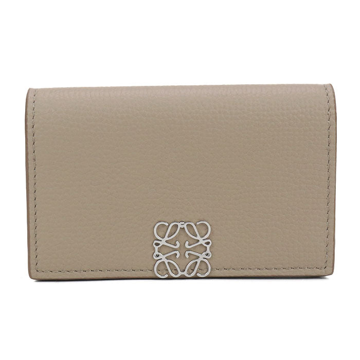LOEWE Anagram Calfskin Card Case - Beige